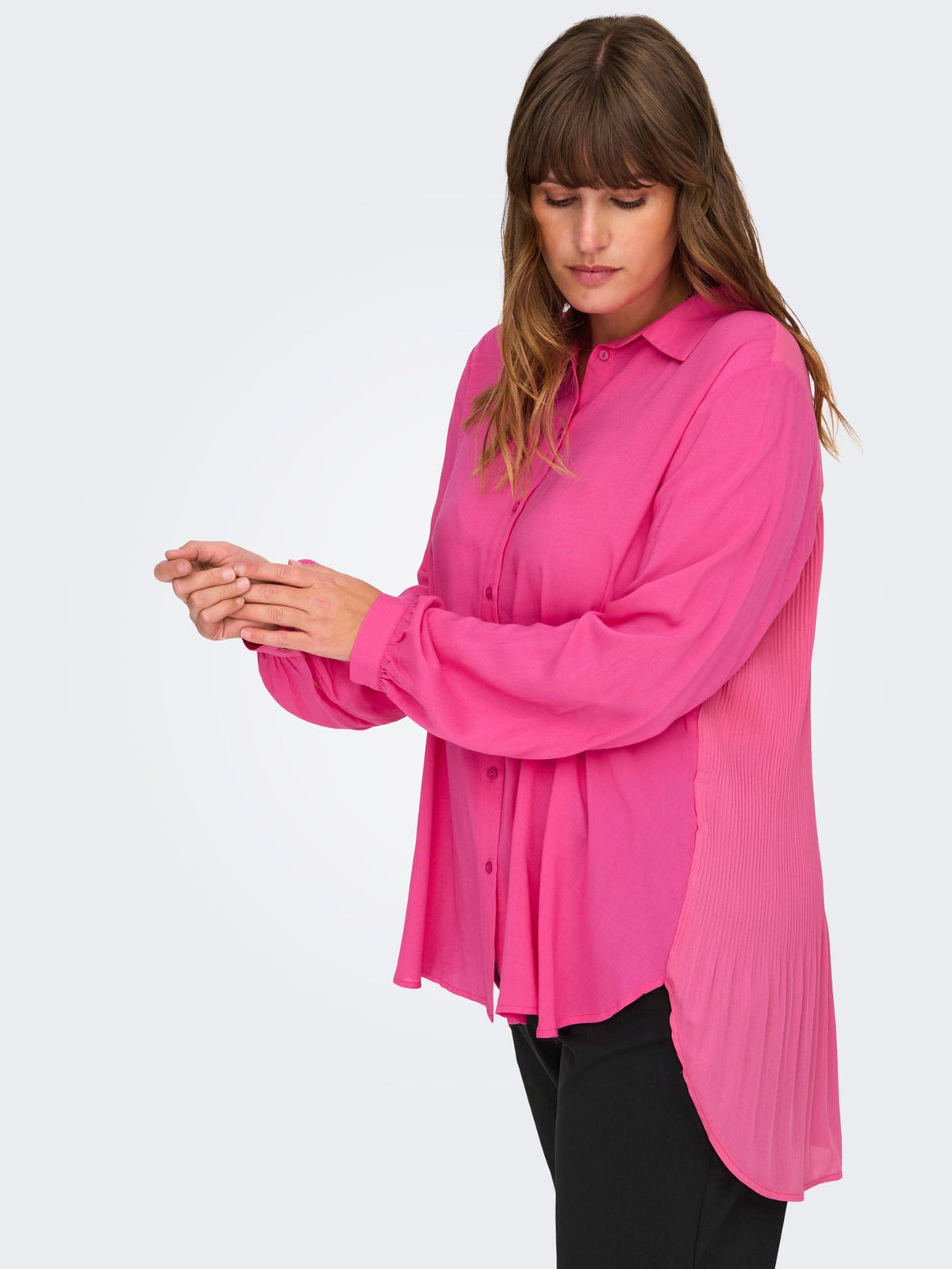 ONLY CARMAKOMA CARFREYJA L/S LONG SHIRT WVN