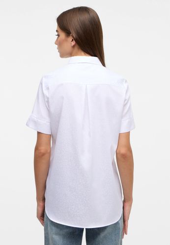 ETERNA Bluse Jacquard Kurzarm