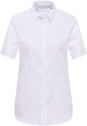 ETERNA Bluse Jacquard Kurzarm