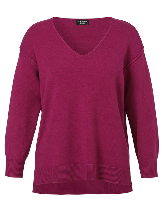 VIA APPIA Pullover V-Ausschnitt 1/1 Arm 52