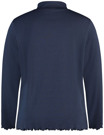 Longsleeve mit Stehkragen