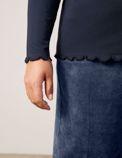 Longsleeve mit Stehkragen