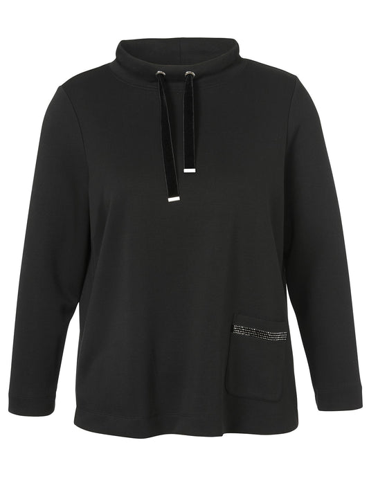 VIA APPIA Sweatshirt Stehkragen 1/1 Arm Taschen 52