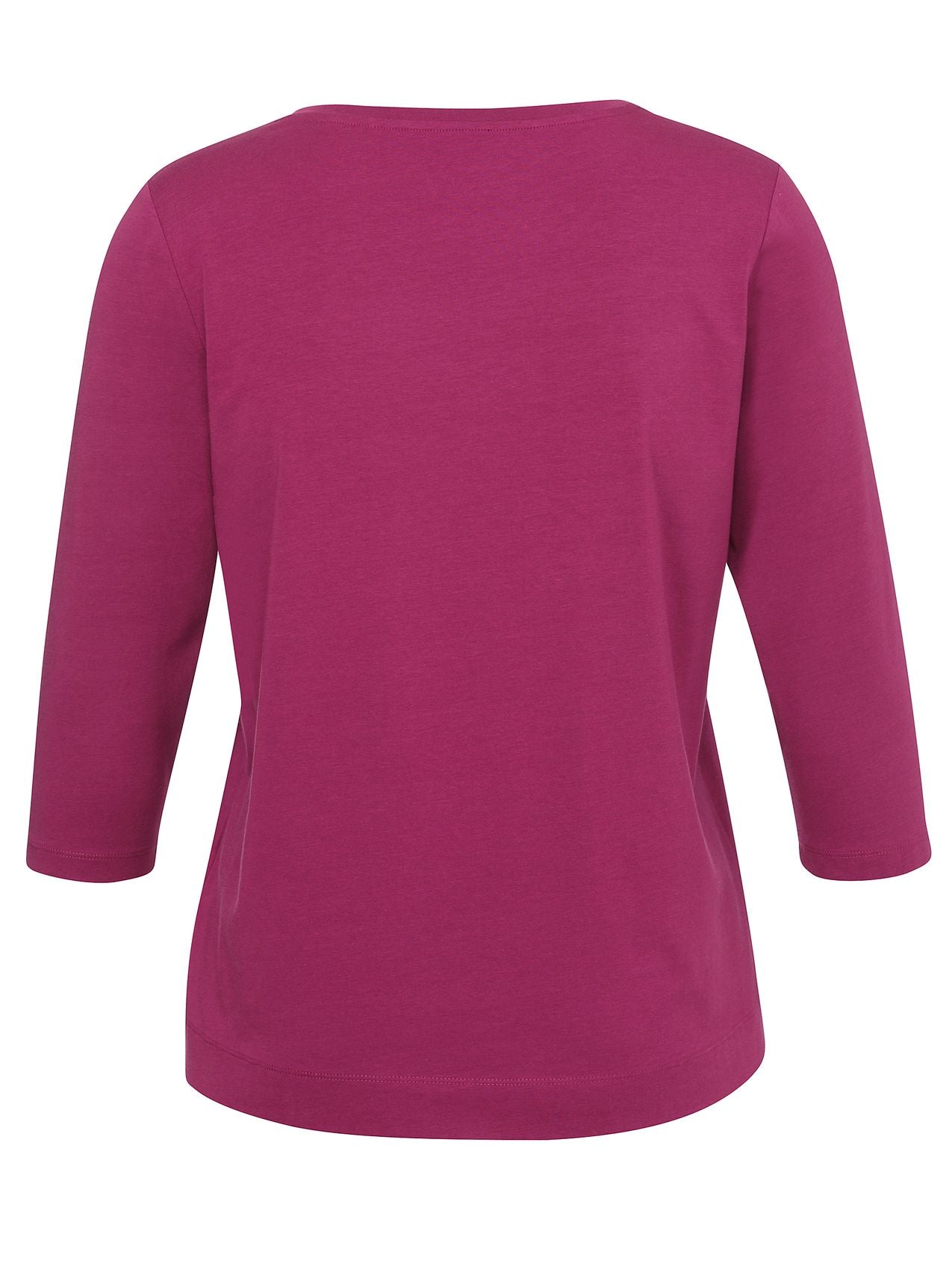 VIA APPIA T-Shirt Rundhals 3/4 Arm Motiv Strass