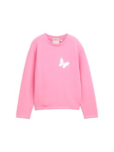 TOM TAILOR Cropped Print Sweatshirt mit Bio-Baumwolle