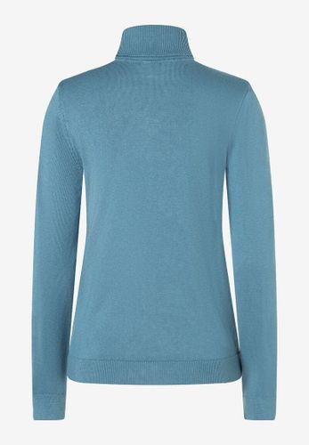 MORE & MORE Rollkragenpullover greyblue Herbst-Kollektion