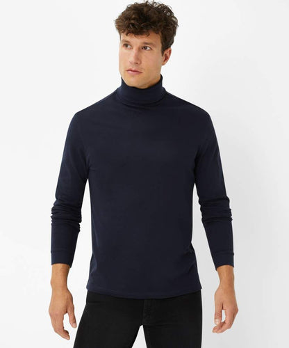 BRAX BRAX Rollkragenpullover Style Benno dark navy 52 % Baumwolle, 48 % Lyocell Erwachsene