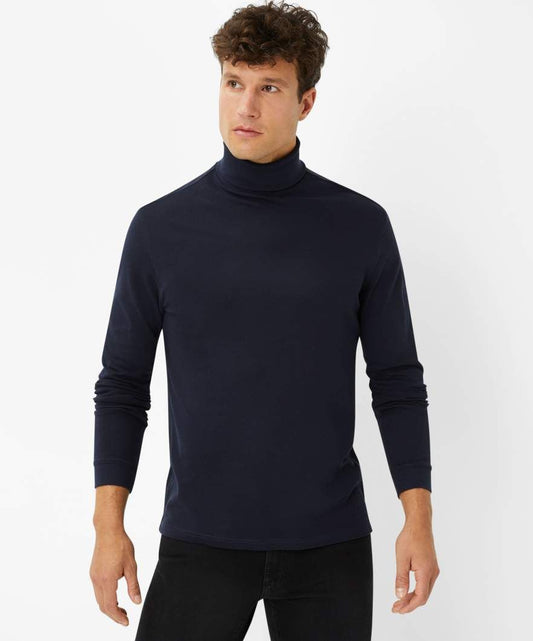 BRAX BRAX Rollkragenpullover Style Benno dark navy 52 % Baumwolle, 48 % Lyocell Erwachsene