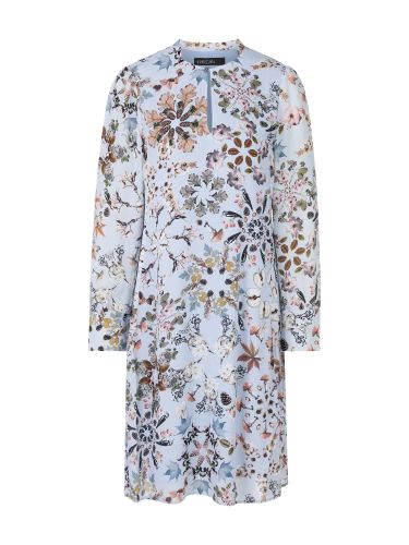 MARC CAIN Bedrucktes Kleid aus Viskose-Crêpe 40