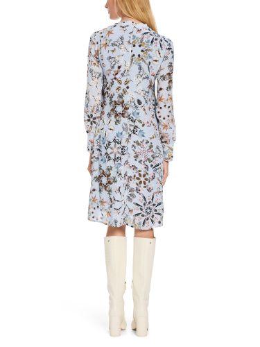 MARC CAIN Bedrucktes Kleid aus Viskose-Crêpe