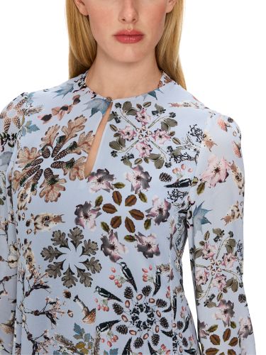 MARC CAIN Bedrucktes Kleid aus Viskose-Crêpe