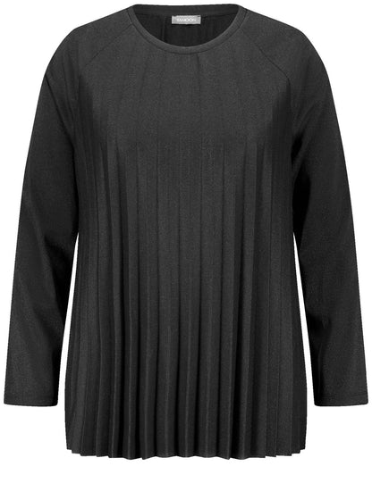 SAMOON Ausgestellter Pullover mit Glitzer-Effekt 46