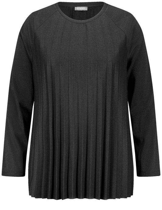 SAMOON Ausgestellter Pullover mit Glitzer-Effekt 46