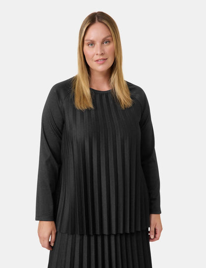 SAMOON Ausgestellter Pullover mit Glitzer-Effekt