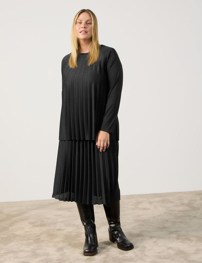 SAMOON Ausgestellter Pullover mit Glitzer-Effekt