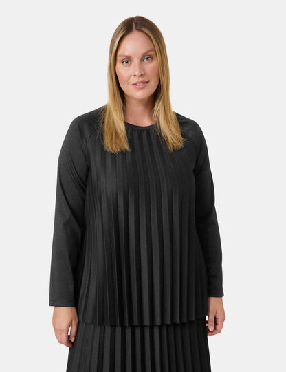 SAMOON Ausgestellter Pullover mit Glitzer-Effekt