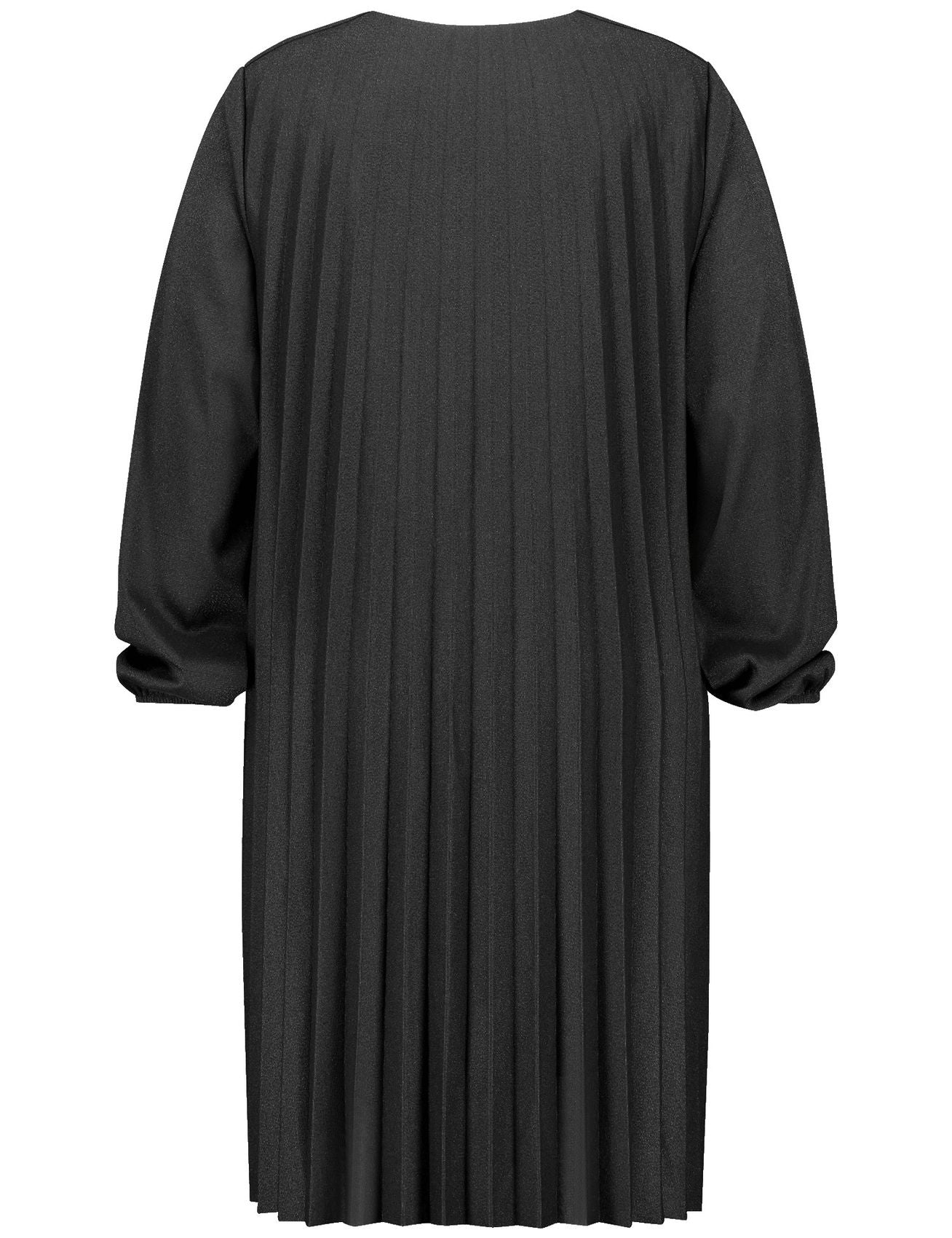 SAMOON Softes Plisseekleid mit dezentem Glitzer-Effekt
