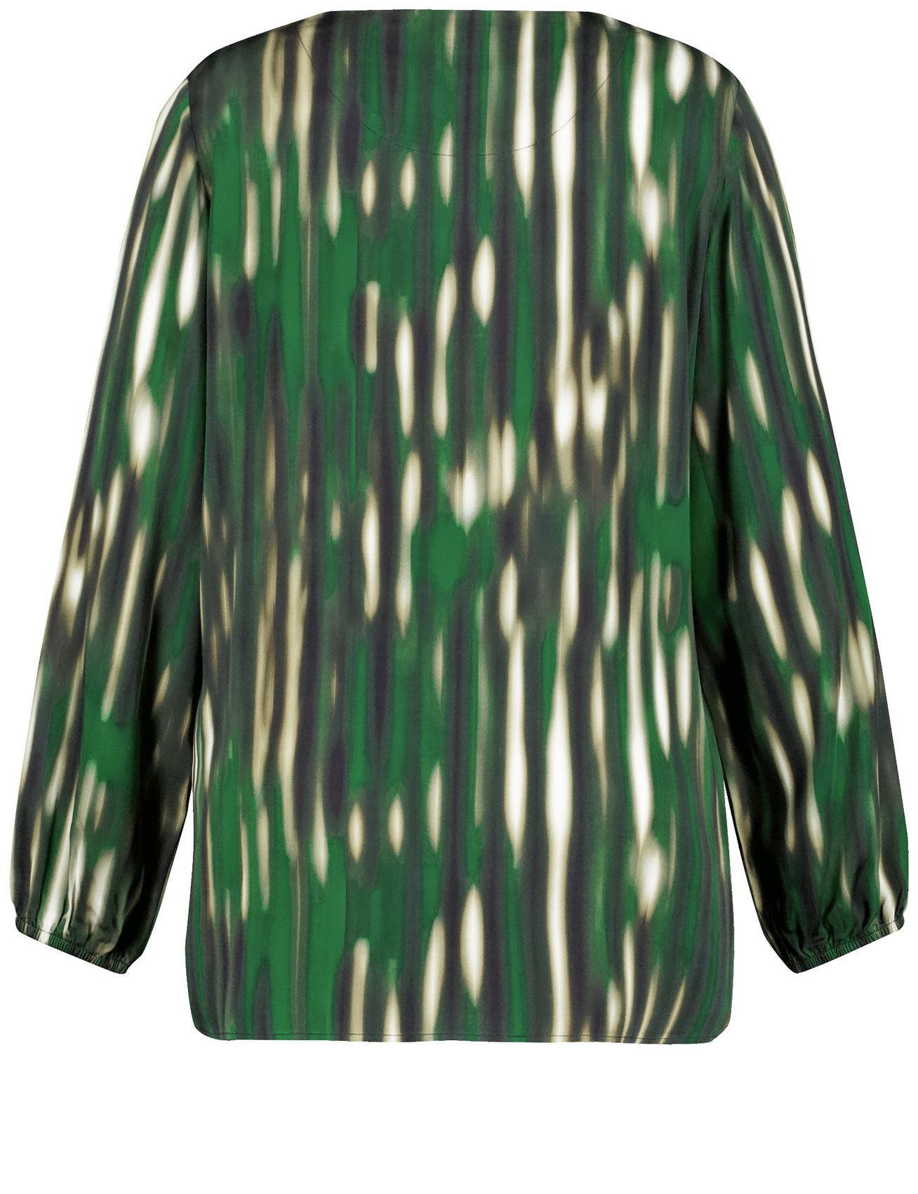 SAMOON Print-Bluse mit V-Ausschnitt