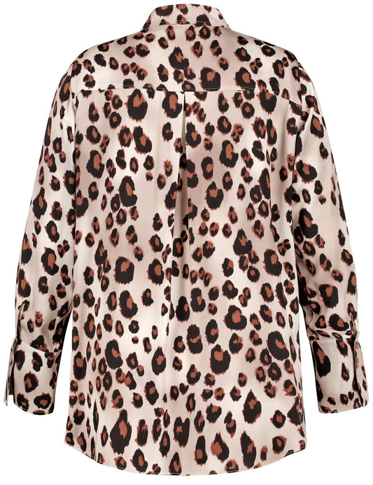 SAMOON Bluse mit Leo-Print