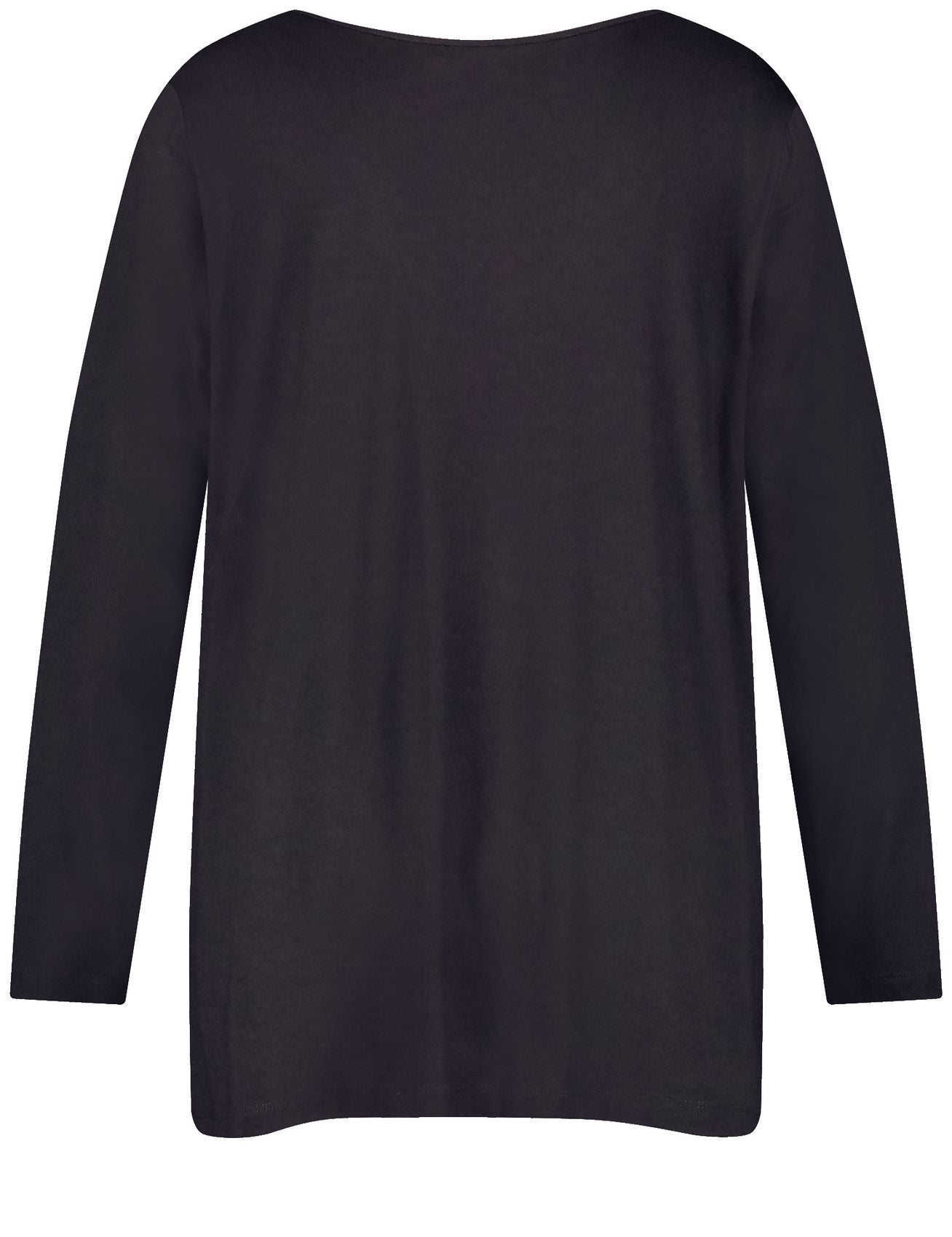 SAMOON Ausgestelltes Langarmshirt mit Leo-Print