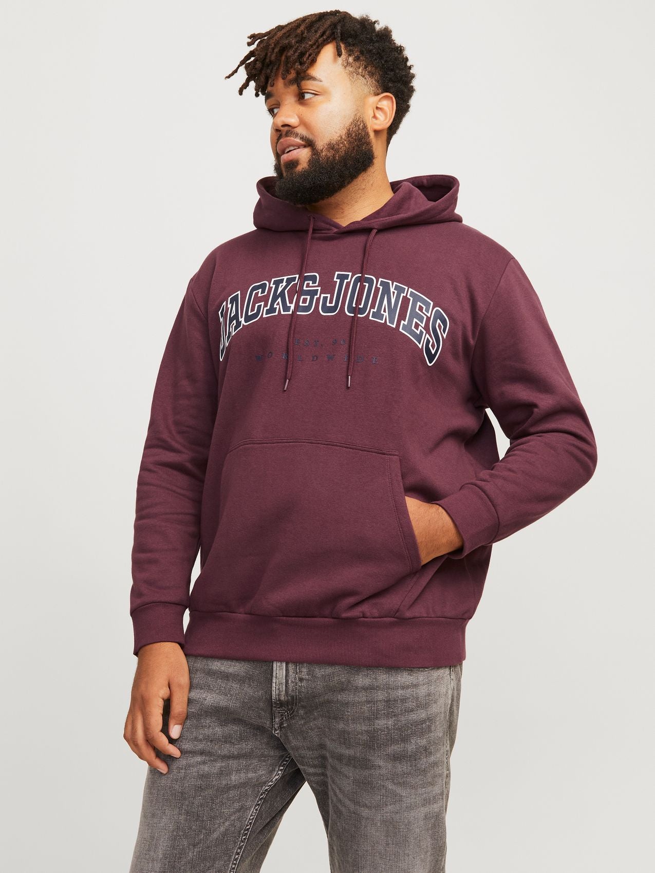 JACK & JONES JACK&JONES JJECALEB VARSITY SWEAT HOOD NOOS PLS