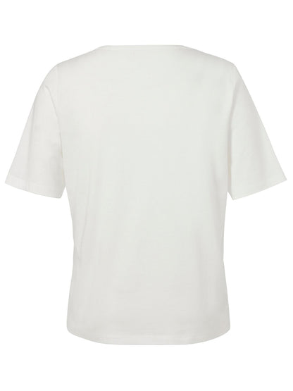 VIA APPIA T-Shirt Rundhals 1/2 Arm Druck Motiv Strass