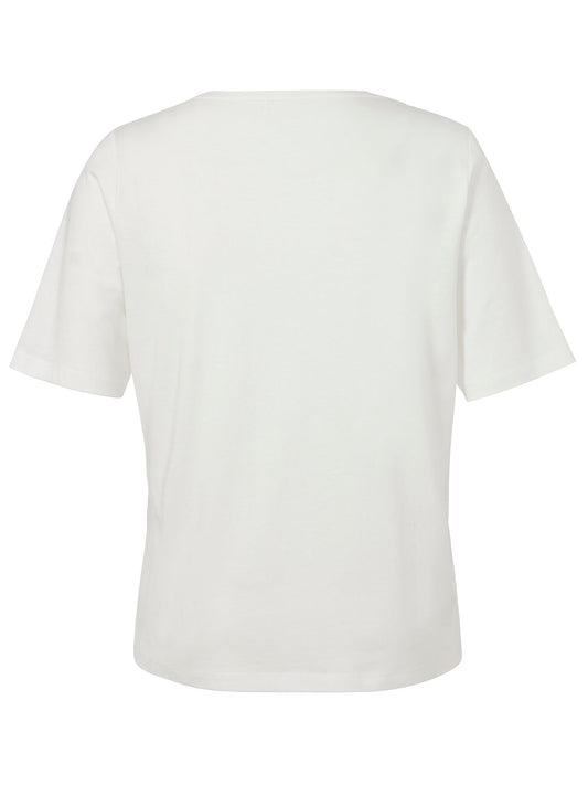 VIA APPIA T-Shirt Rundhals 1/2 Arm Druck Motiv Strass