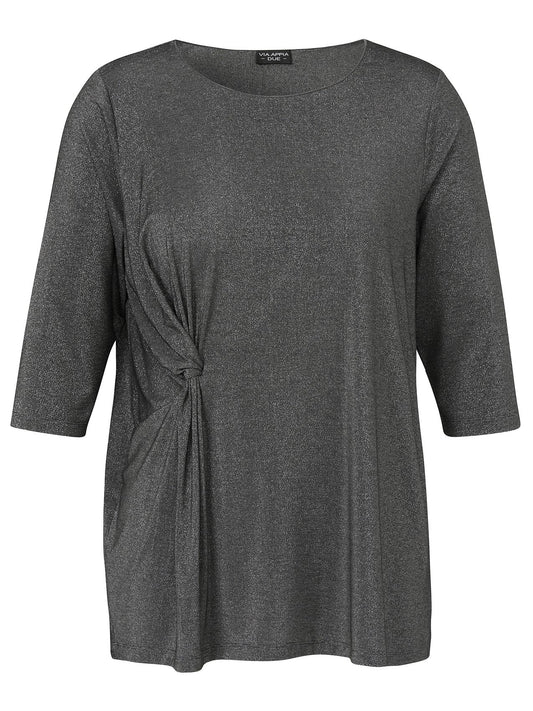 VIA APPIA T-Shirt Rundhals 3/4 Arm Knoten 46