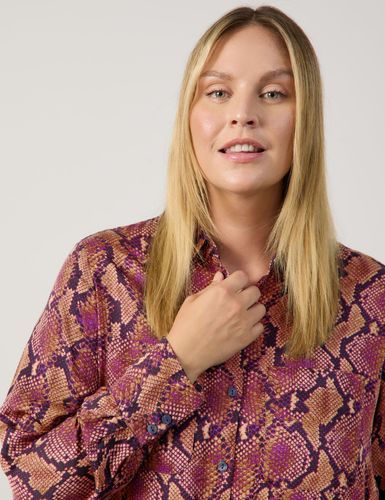 SAMOON Longbluse mit Schlangen-Print