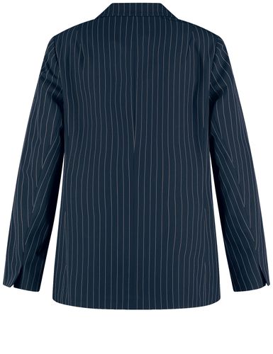 Figurumspielender Blazer mit feinen Nadelstreifen