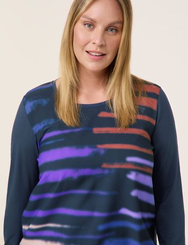 SAMOON Langarmshirt mit Material-Patch