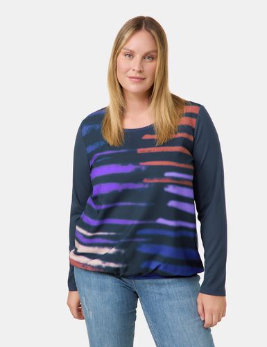 SAMOON Langarmshirt mit Material-Patch