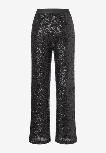 MORE & MORE Paillettenhose schwarz Party-Kollektion