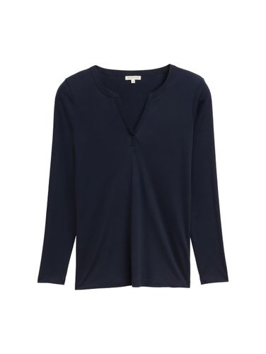 TOM TAILOR Plus Size - Langarmshirt mit Lyocell 50