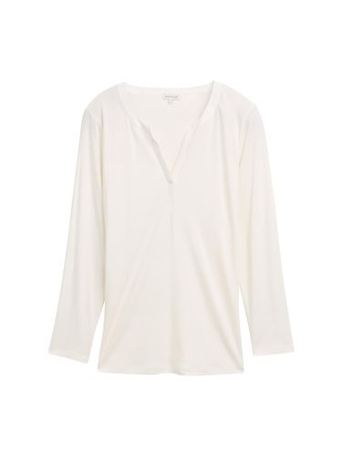 TOM TAILOR Plus Size - Langarmshirt mit Lyocell 52