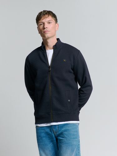 NO EXCESS NO EXCESS Sweater Full Zipper Double Layer Jacquard Stretch XXL