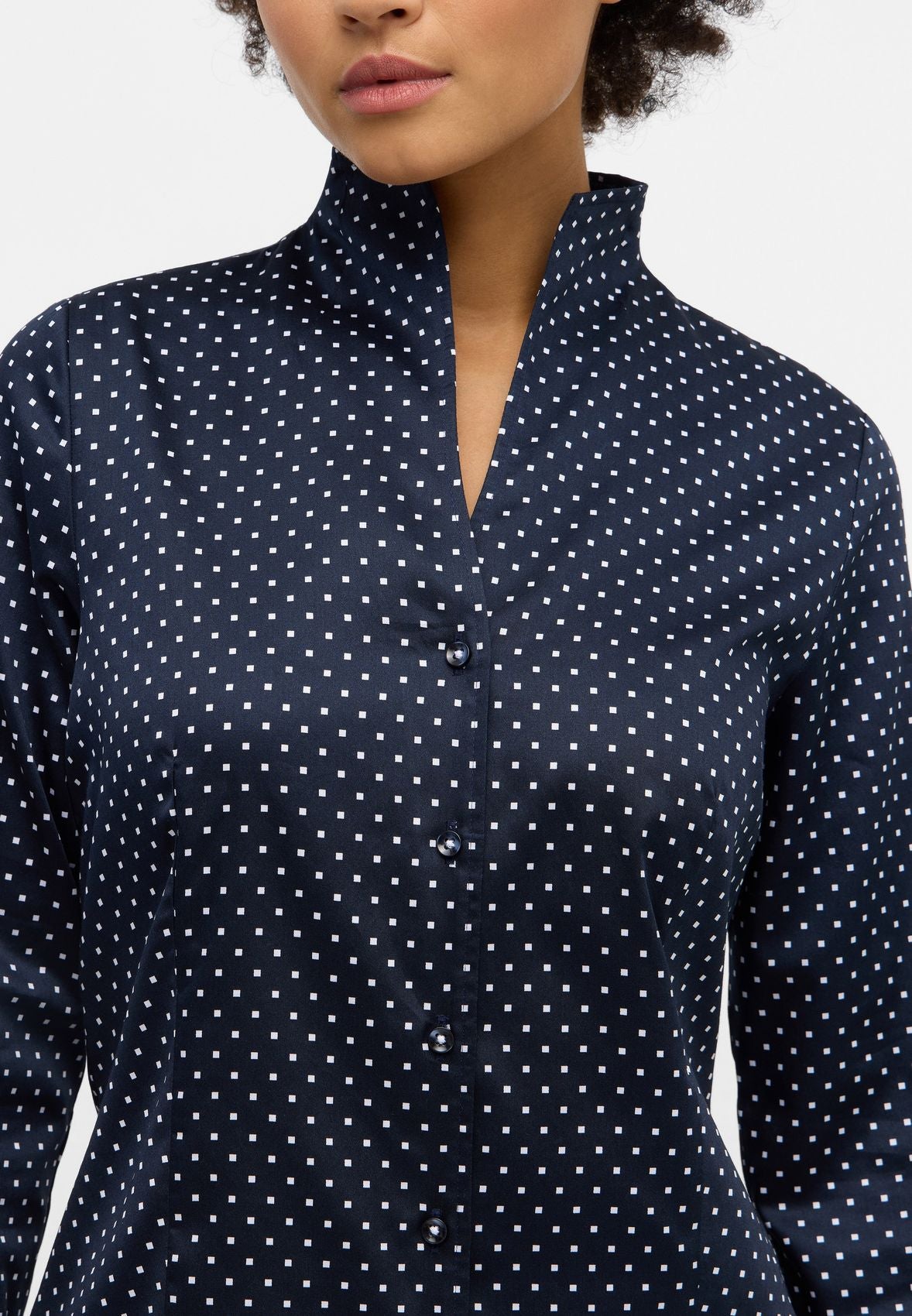 ETERNA Bluse Satingewebe Langarm