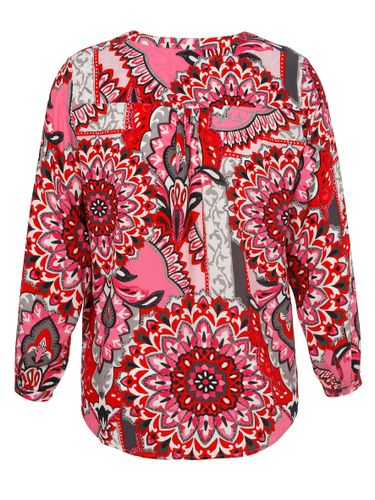 VIA APPIA Bluse V-Ausschnitt 1/1 Arm Druck