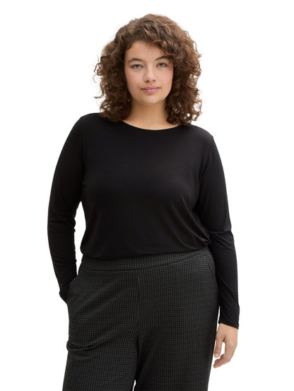 TOM TAILOR Plus Size - Langarmshirt mit Modal