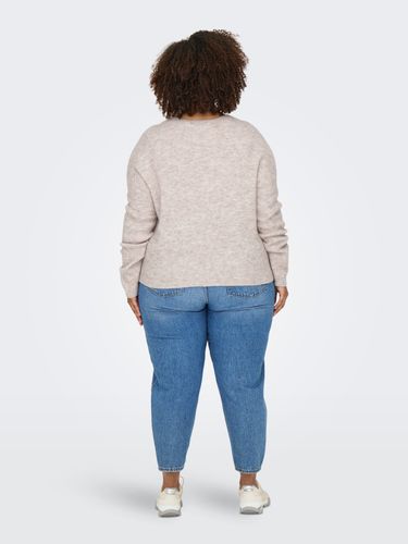 ONLY CARMAKOMA CARCAMILLA V-NECK L/S PULLOVER KNT NOOS