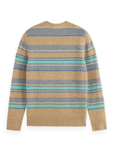 SCOTCH & SODA Regular fit softy wool stripes, Camel Stripe