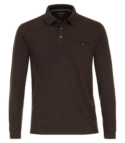 CASA MODA Polo-Shirt Langarm