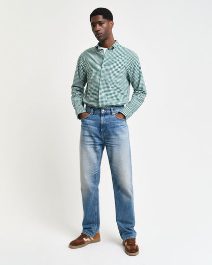 GANT Regular Fit Classic Popeline Hemd mit Vichy-Karo