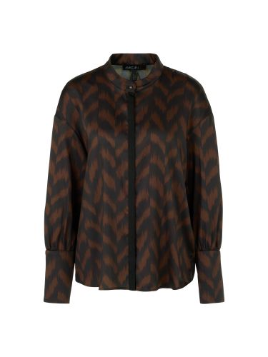 MARC CAIN Bluse mit Fischgrat-Dessin