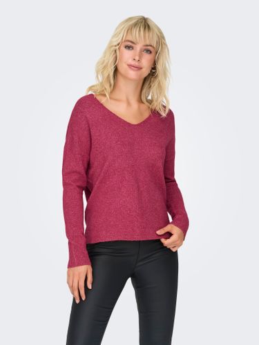 ONLY ONLY ONLRICA LIFE L/S V-NECK PULLO KNT NOOS