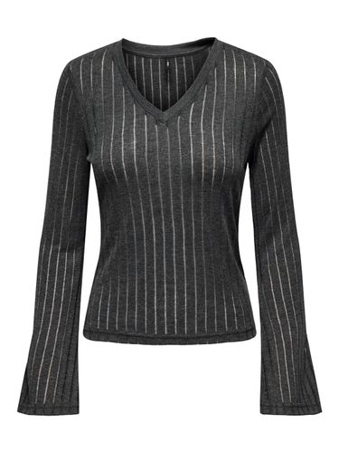 ONLY ONLY ONLSADIZ L/S V-NECK TOP JRS