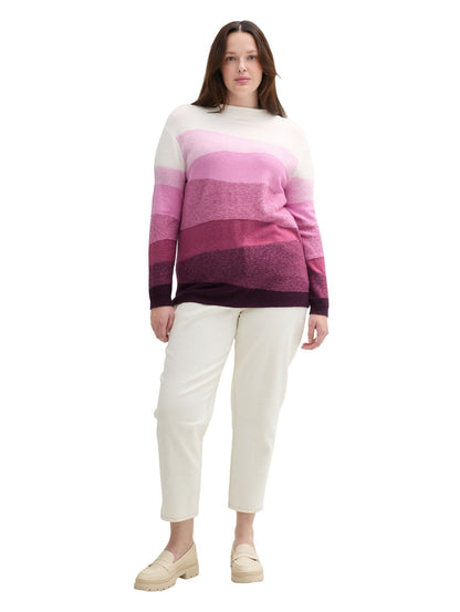 Plus Size - Strickpullover mit Farbverlauf