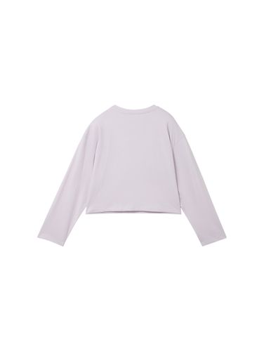 TOM TAILOR Cropped Langarmshirt mit Print