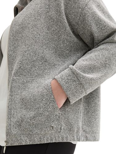 Plus Size - Sweatjacke mit Stehkragen