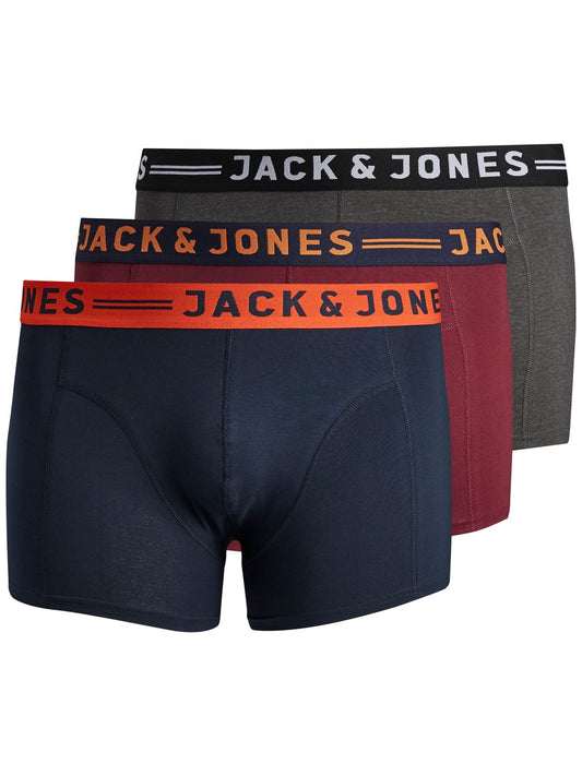 JACK & JONES JACLICHFIELD TRUNKS NOOS 3 PACK PLS